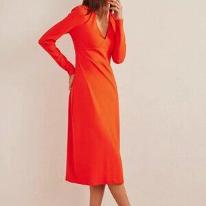 NWT Boden Column Jersey Tea Orange Dress  Sz  US 20/22R